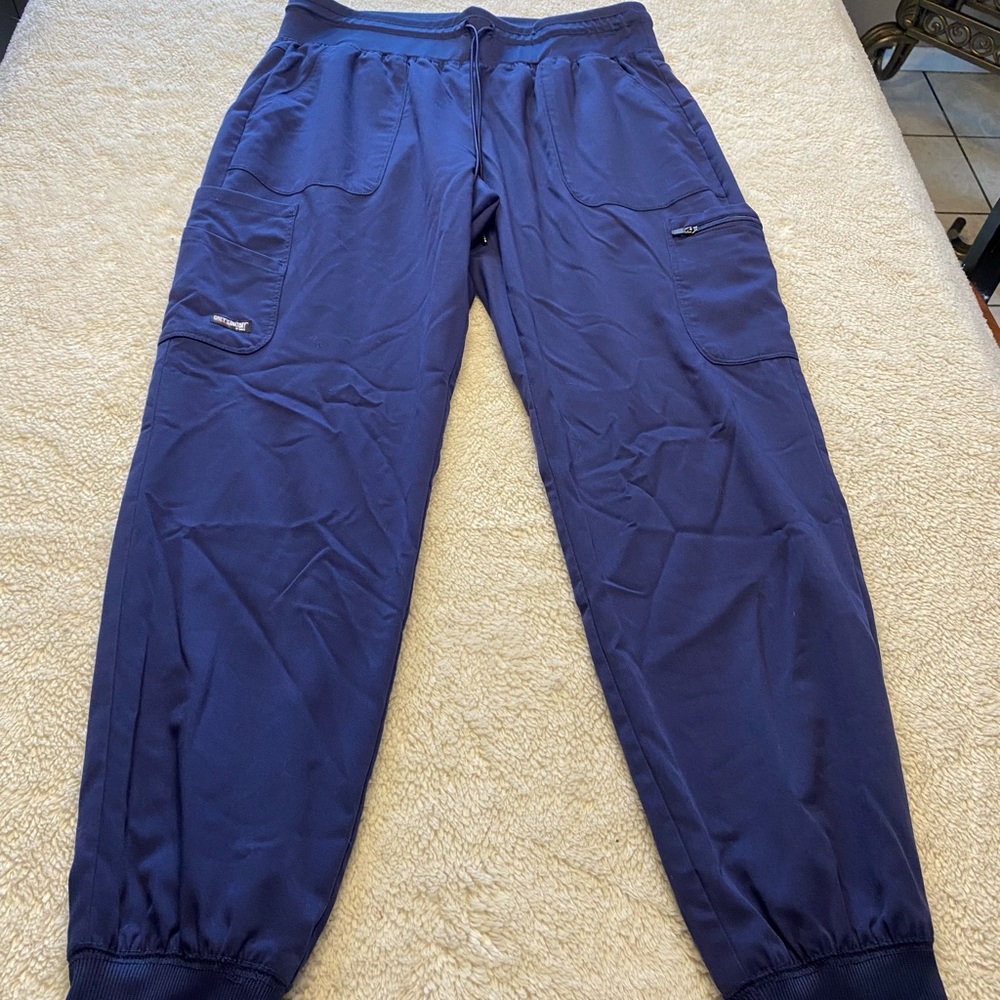 Greys Anatomy spandex stretch pants. Navy Blue Size medium